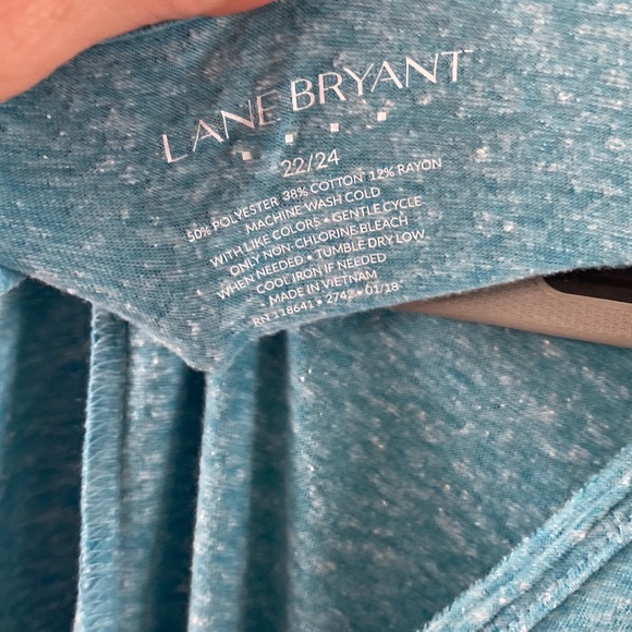 Lane Bryant V-neck T-shirt with flutter sleeves size 22/24 - Picture 4 of 4